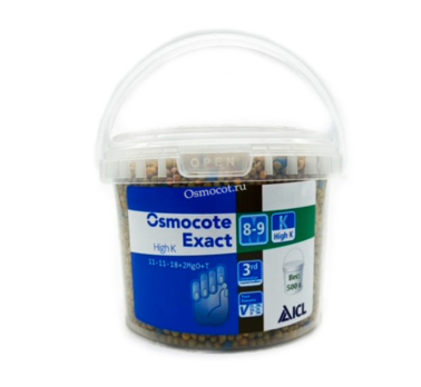 Osmocote Exact Standart High K 8-9 месяцев 0,5кг гранулы 11-11-18+МЭ /БиоТех/