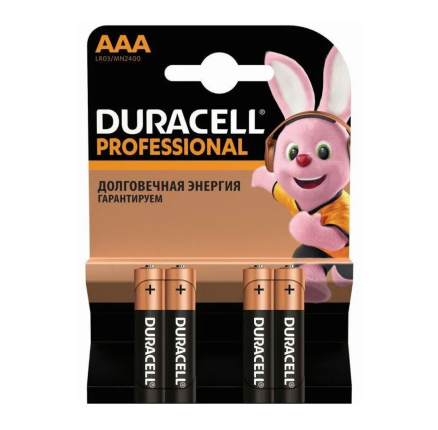 Батарейка LR03/AAA BL-4 DURACELL (щелочная) 1шт /Хоздвор/