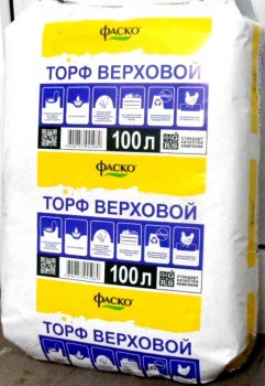 Торф 100л верховой прессованный /Фаско/