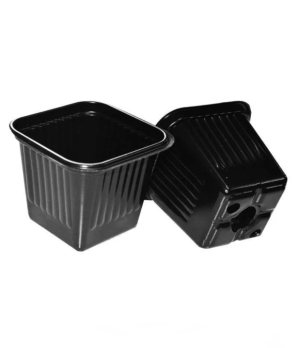 Горшок для рассады квадратный 0,17л черный 7×7×6,5 STN 7 /5Пласт/ (2000)