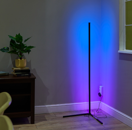 Торшер напольный светодиодный 10W RGB Диммер Пульт ДУ /Uniel/