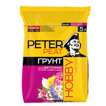 Грунт Для цветочных культур 5л HOBBY /ПитэрПит/