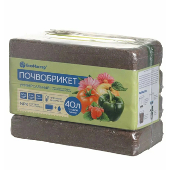 Почвобрикет Универсальный 40л /БиоМастер/