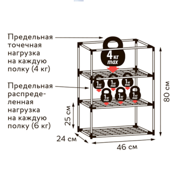 Парник-стеллаж для рассады 3 полки 46x24x80см Тент ПВХ эконом /Uniel/ ФитоЛето