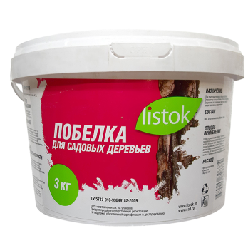 Побелка садовая 3кг /LISTOK/