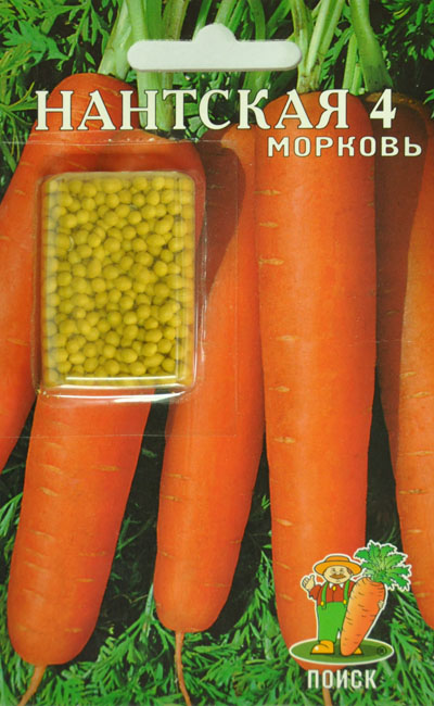 Морковь Нантская 4 драже (300 шт) /Поиск/