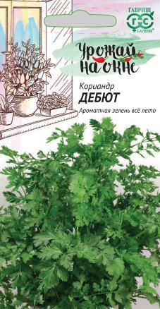 Кориандр (Кинза) Дебют 2г /Гавриш/ Серия Урожай на окне