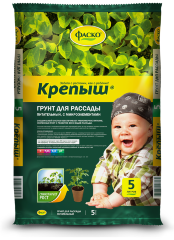 Грунт для рассады Крепыш прессованный 25л /Фаско/