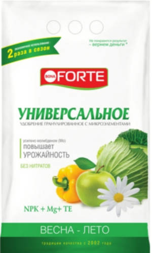 Bona Forte Удобрение комплексное гранулированное с микроэлементами весна-лето 1кг /Химик/