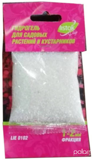 Гидрогель 50г фракция 2-4мм для садовых растений и кустарников /LISTOK/